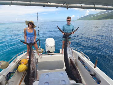 Double blue Marlin hook up