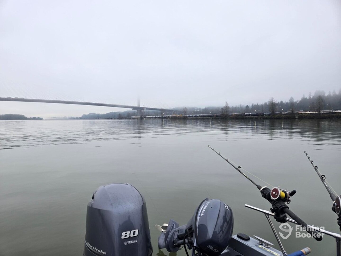 The start of a great day with the fog lifting.