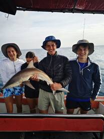 Shark fishing with the kids
