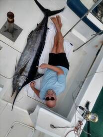 First try and caught a blue marlin 