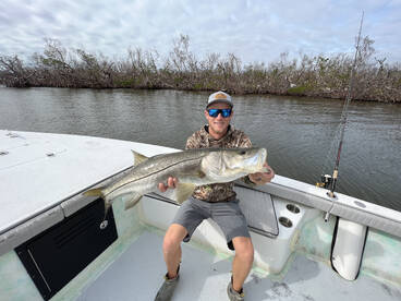 It’s cold, but the fish don’t care! 