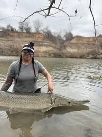 Winter Time Alligator gar
