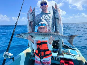 4 hrs Fishing 3 big cudad! 