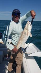Redfish in 45 feet of water
