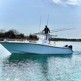 Breaking in the new 32 yellowfin! 