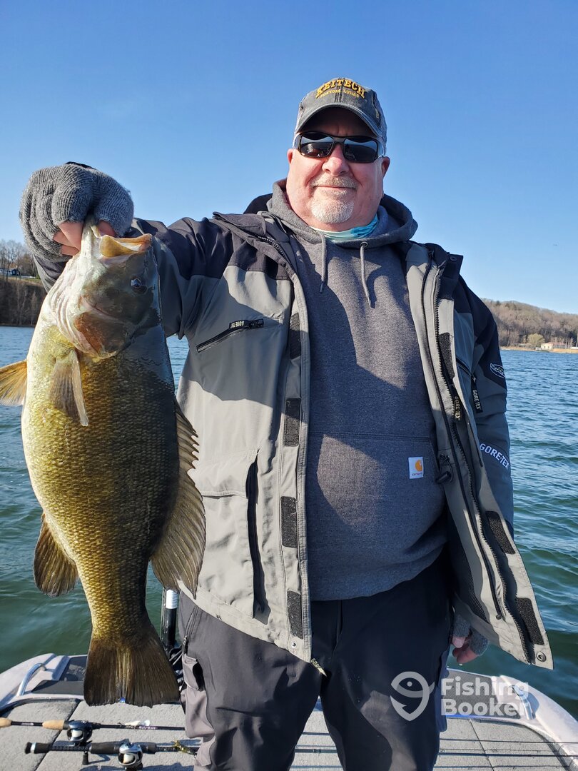 Kevin with 6.5 Pound Lake Erie Smallmouth Bass