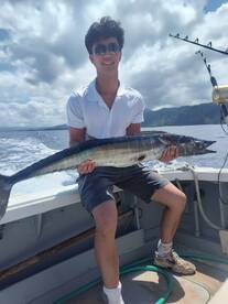 Bishop family from chicago catches wahoo