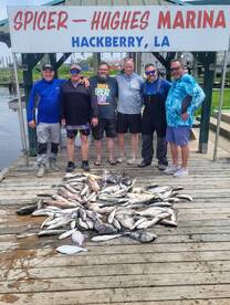 2 boats 1 Huge pile of Fish!