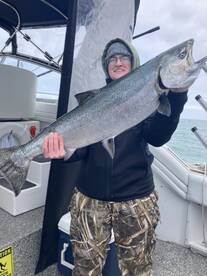 Salmon fishing is hot?