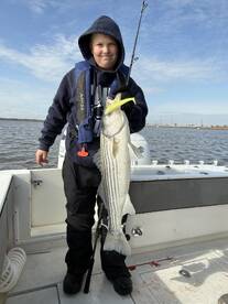 Awesome Striper fishing happening