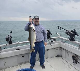 Cloudy and rain made for a great day on 