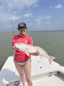 High winds big redfish 