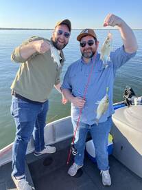 200+ White Bass on Lavon