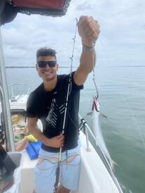 Catching some fish in the river