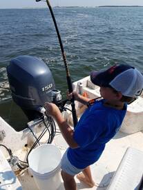 Bull Redfish on Dixie Bar