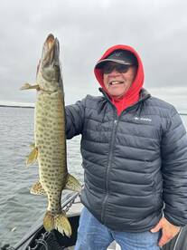 Muskies (oops) pike walleyes crappies!!!