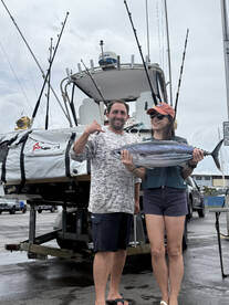 Nice skipjack action right outside  the 