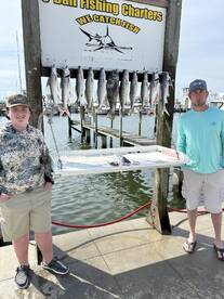 Redfish, speckled trout and flounder. 
