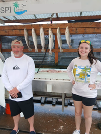 Father and daughter visiting SPI from Am