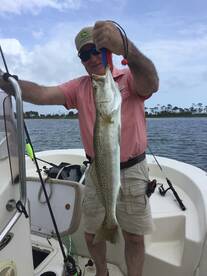 Wind was blowing but fish bit