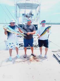 Couple of mahi and a barracuda today