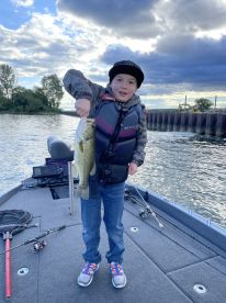 Windy day but still caught fish 