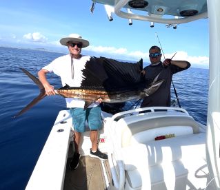 Grandpa and grandson fishing trip. 