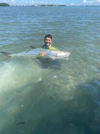 Booked to catch a tarpon, caught a monster tarpon