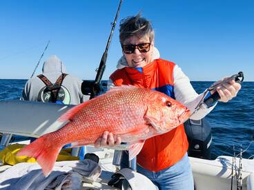 Got us on the fish right away and they never stopped biting. 