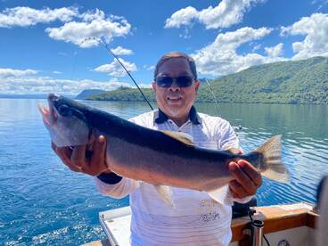 Our fishing trip at Lake Taupo 