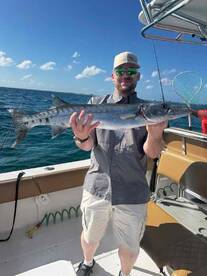 we started the day with the plan to catch a baracuda! we caught that and a nurse shark! we also caught 5 different species of reef fish!! great day would do it again!!