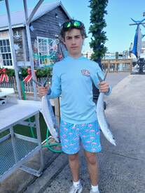 First catch was a giant grouper!