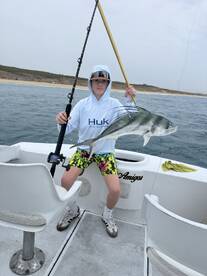 Tough day but Captain got us on fish 