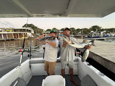 terrible weather still caught fish