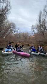 Kayak fishing with Caleb.