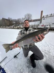 Ice fishing with Captain Nate