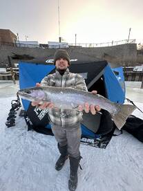Ice fishing with Captain Nate