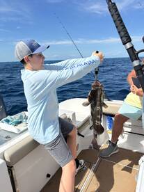Nice day out on the water with little fish