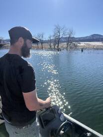 Beautiful Day Catching Rainbow Trout