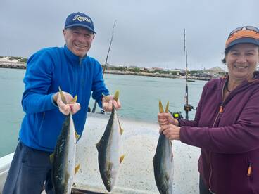 Great fishing trip, caught lots of Yellowfin Tuna