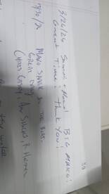 Trip was very short. 