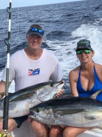 Tuna, Tuna and soar arms and big smiles