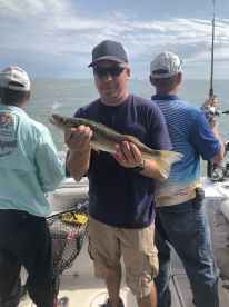 Had a full day trip. Wasn\u2019t looking good for the time of year and success of other anglers on other charters out on the bay but...fortunately for us we had the Captain and First Mate that would not let us off the water anything but satisfied!