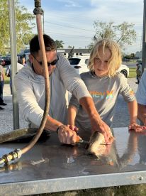 Capt\u2019n Bob skippers a great boat!