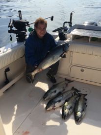 Salmon fishing with captain Boyd