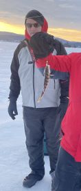 Great Sunday Ice fishing for the first time