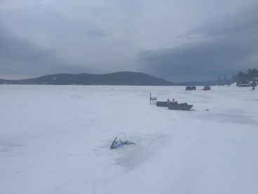 Great Sunday Ice fishing for the first time