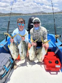 Had a blast with my son - windy conditions but still caught fishn